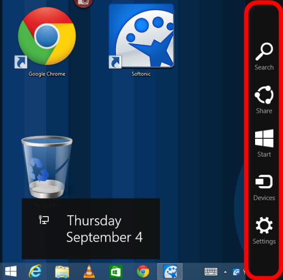 Windows 8.1 : ecco come eliminare la barra laterale a comparsa.